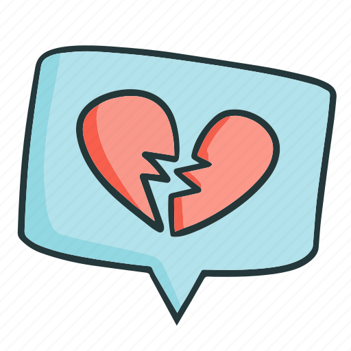 Love, hurt, broken heart, sad, heart, romance, message icon - Download on Iconfinder