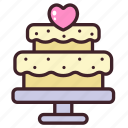 cake, dessert, valentine, romantic, love