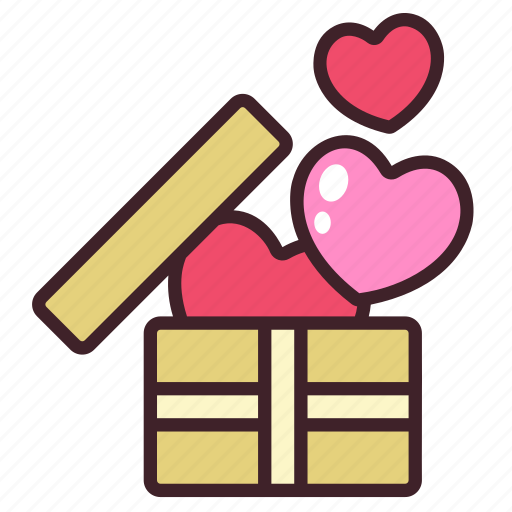 Gift, box, love, heart, valentine icon - Download on Iconfinder