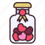 jar, heart, glass, love, pot 