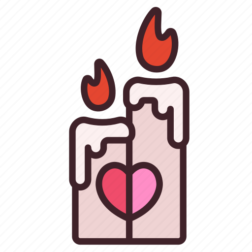 Love, candle, romantic, wedding, heart icon - Download on Iconfinder