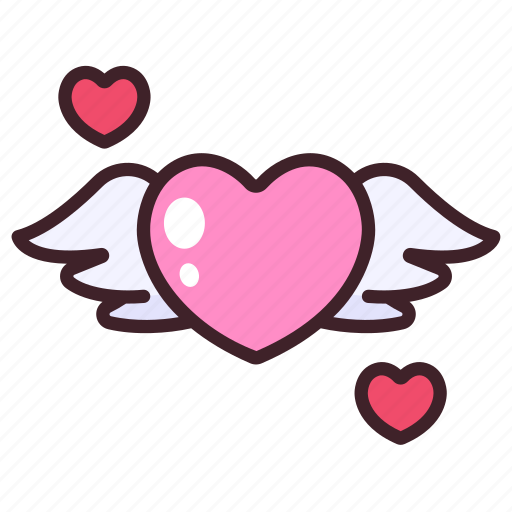 Love, wing, valentine, romantic, heart icon - Download on Iconfinder
