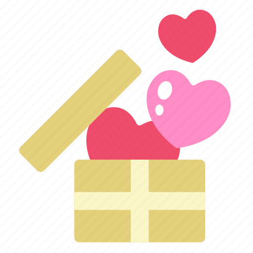 Gift, box, love, heart, valentine icon - Download on Iconfinder