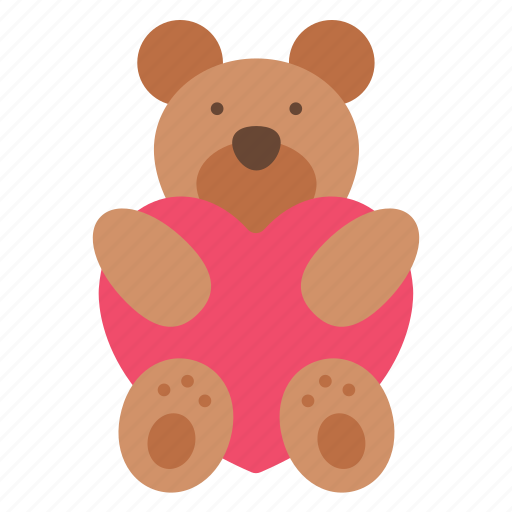 Heart, bear, love, hug, romantic icon - Download on Iconfinder
