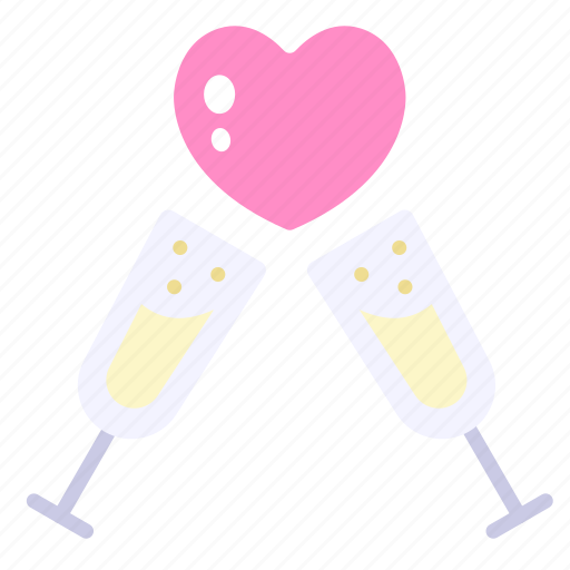 Wine, drink, valentine, romantic, love icon - Download on Iconfinder