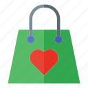 bag, love, shopping bag, valentines day, valentine, party