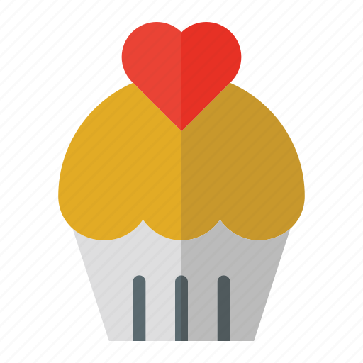 Bread, cake, love, cupcake, bakery, food and restaurant, valentine icon - Download on Iconfinder