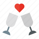 cheers, love, champagne glass, love and romance, food and restaurant, toast, valentines day