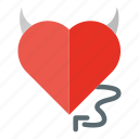 devil, love, tail, datting app, valentines day, love and romance, heart