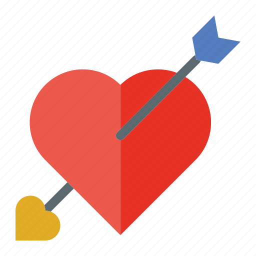 Heart, love, arrow, romance, bow, cupid arrow, valentines day icon - Download on Iconfinder