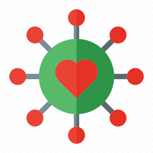 Love, connection, circle, love and romance, business and finance, network, hearts icon - Download on Iconfinder