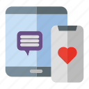 mobile app, love, dating app, valentines day, smartphone, tab, communication