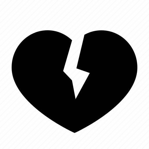 Broken, gylph, love icon - Download on Iconfinder