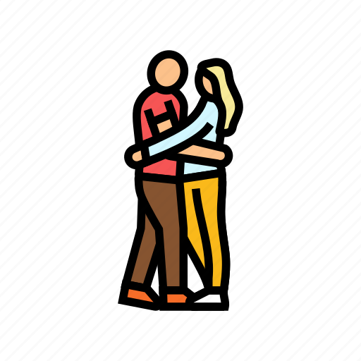 Couple, embracing, love, heart, valentine, romantic icon - Download on Iconfinder