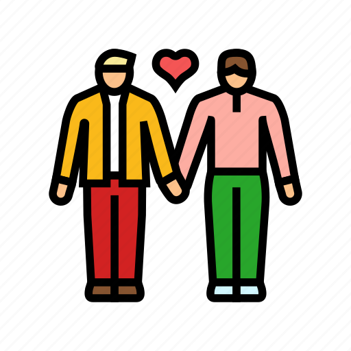 Gay, lgbt, couple, love, heart, valentine icon - Download on Iconfinder