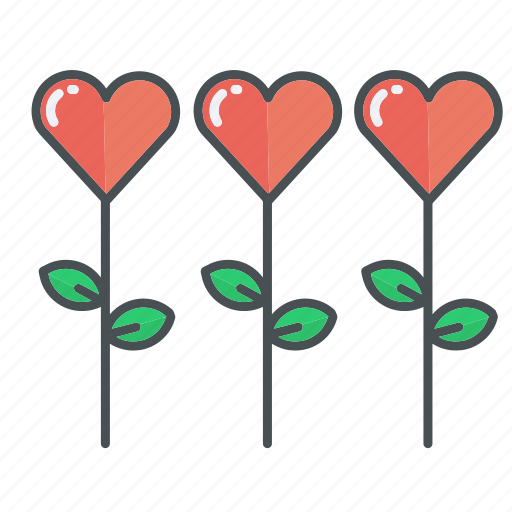 Flower, flowers, heart, hearts, love, valentine, valentines icon - Download on Iconfinder