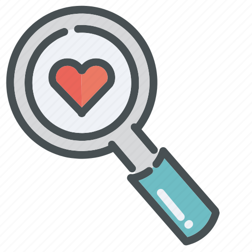 Glass, heart, hearts, love, magnifying, valentine, valentines icon - Download on Iconfinder