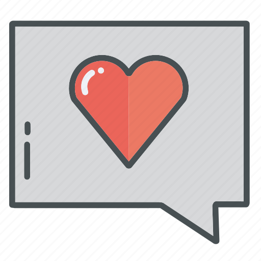 Chat, heart, hearts, love, message, valentine, valentines icon - Download on Iconfinder