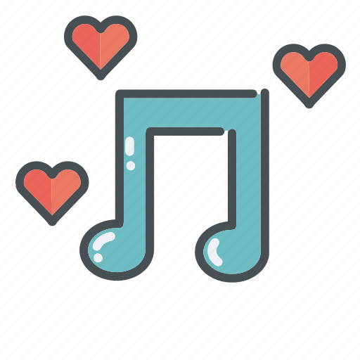 Heart, hearts, love, note, song, valentine, valentines icon - Download on Iconfinder
