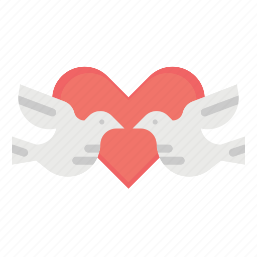 Birds, couple, heart, love, romance icon - Download on Iconfinder