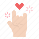 finger, gesture, hand, love, sign