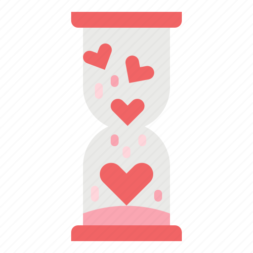 Hourglass, love, romance, time, valentines icon - Download on Iconfinder