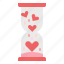 hourglass, love, romance, time, valentines 
