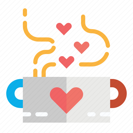 Coffee, cup, heart, love, mug icon - Download on Iconfinder