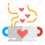 coffee, cup, heart, love, mug 