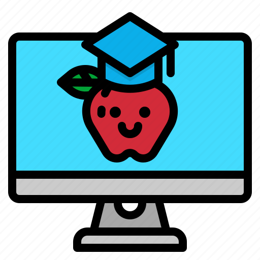 Computer, education, learning, monitor, online icon - Download on Iconfinder