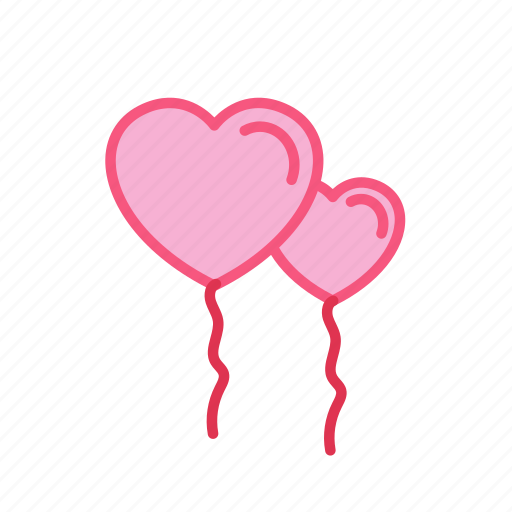 Balloon, fly, heart, love, string, valentine icon - Download on Iconfinder