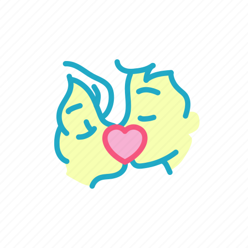 Couple, heart, kiss, love, marriage, romance, valentine icon - Download on Iconfinder