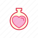 beaker, love, parfume, poison, tube, lab, romance