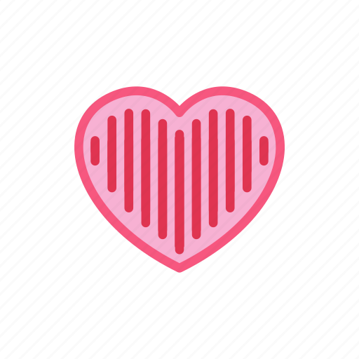 Heart, line, love, stripe icon - Download on Iconfinder