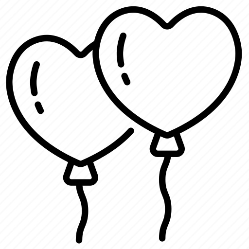 Balloon, happy, love, heart, valentine icon - Download on Iconfinder