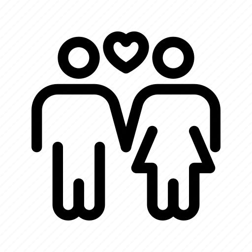 Couple, male, female, relationship, love, marriage, user interface icon - Download on Iconfinder