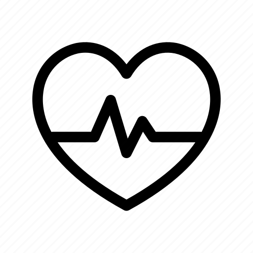 Heart beats, heart, beats, heart beat, health, user interface, ui icon - Download on Iconfinder