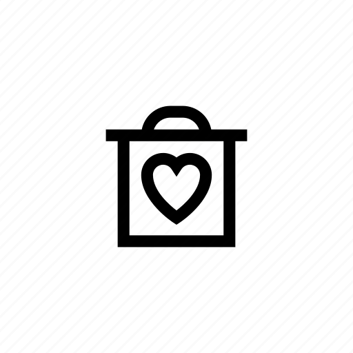 Bag, heart, like, love, romance icon - Download on Iconfinder