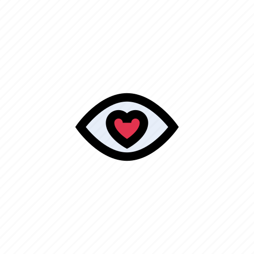 Eye, heart, love, romance, view icon - Download on Iconfinder