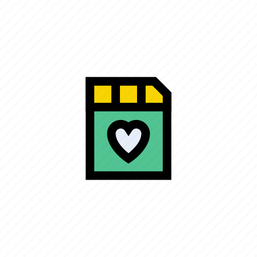 Diskette, floppy, heart, love, save icon - Download on Iconfinder