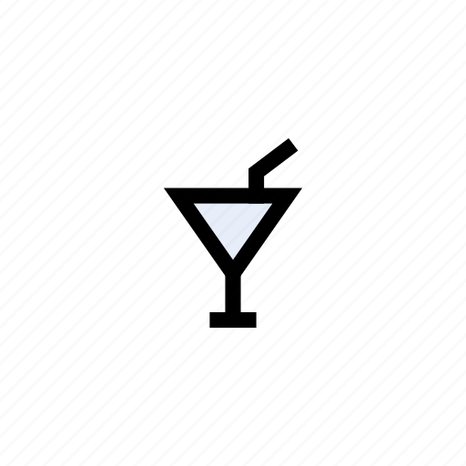 Drink, glass, juice, margarita, straw icon - Download on Iconfinder