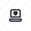 dating, heart, laptop, love, online 