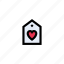 heart, label, love, sticker, tag 