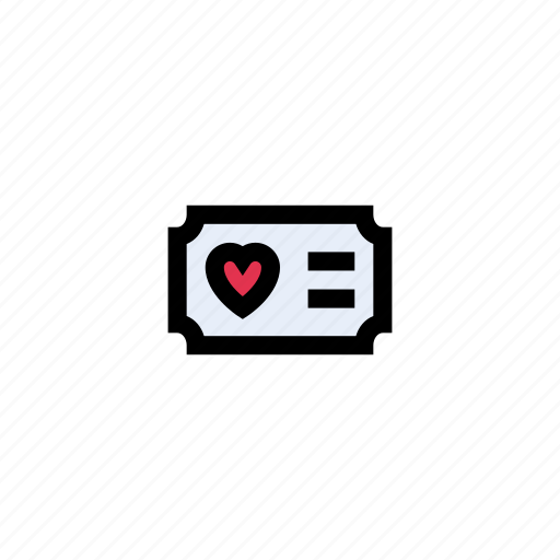 Love, party, riffle, romance, ticket icon - Download on Iconfinder