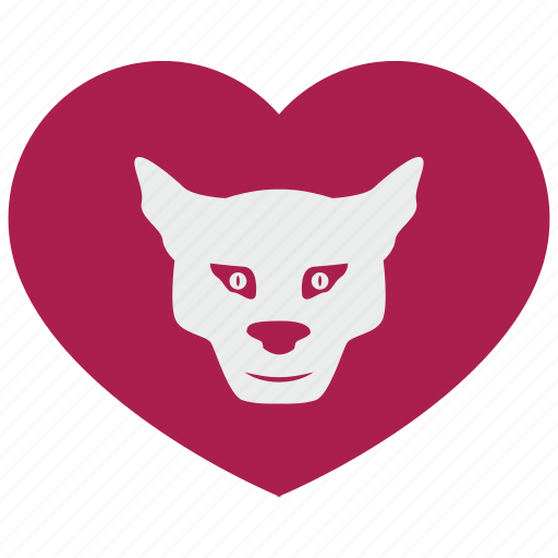 Cat, heart, leopard, love, puma, romantic, tiger icon - Download on Iconfinder