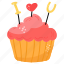 valentine dessert, valentine cupcake, muffin, sweet, confectionery 