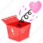 heart box, love box, valentine gift, present, surprise 