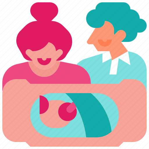 Baby, birth, childbirth, father, mother icon - Download on Iconfinder