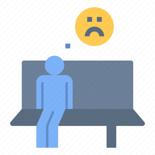 Alone, lonely, sadness, stress, unemployed icon - Download on Iconfinder