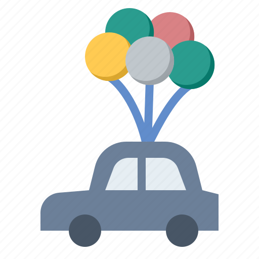 Balloon, car, happiness, marry, wedding icon - Download on Iconfinder